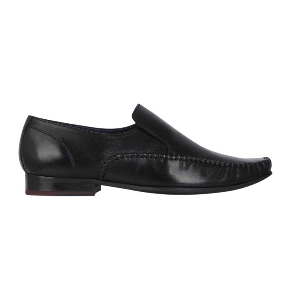 Firetrap Mens Hampton Leather Shoes / Black